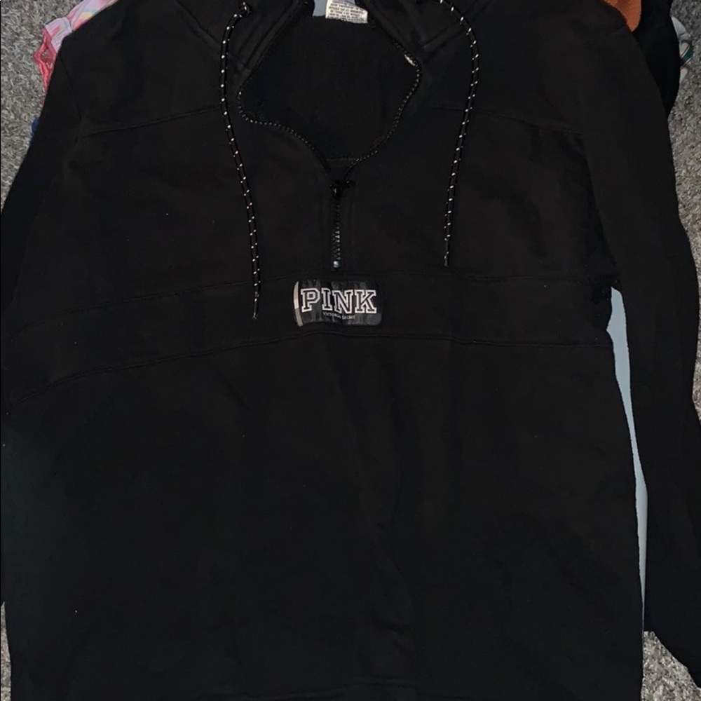 Pink half zip hoodie